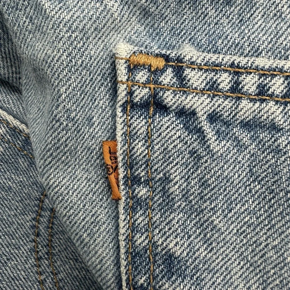 VTG Y2K Levis 550 Denim Jeans Men 42x30 (40x29) Blue Relaxed Fit 1997 Orange Tab